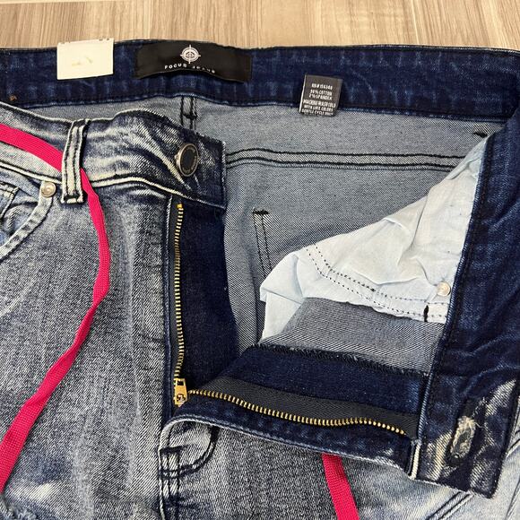 Focus Quality Goods Men's Striped/ Colorful Skinny Jeans Size W36 L32 - Picture 8 of 12